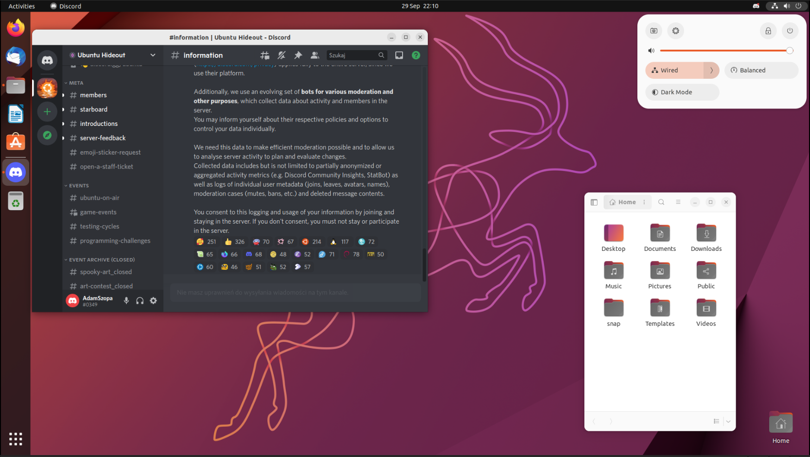 Ubuntu + Gnome